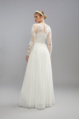 Coast Premium Blossom Applique Full Skirted Wedding Dress ivory