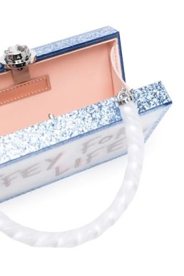 Jimmy Choo Micro Cloud White Suede Clutch Bag