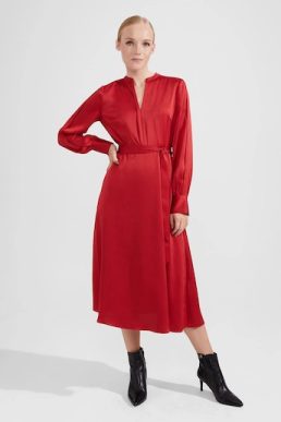 Hobbs Arlette Dress Red