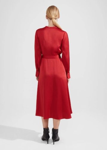 Hobbs Arlette Dress Red