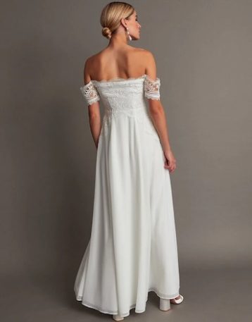 Monsoon Maddie off-shoulder bridal dress ivory - Image 3