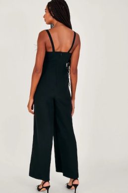 Monsoon Eva feather jumpsuit black