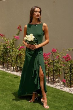 TFNC Camber Green Maxi Dress