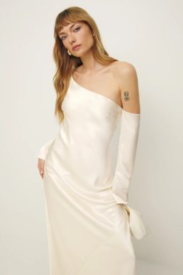 Reformation Agustina Dress Ivory Fior Di Latte