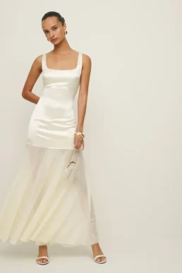 Reformation Zaire Wedding Dress Ivory