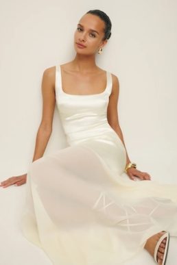 Reformation Zaire Wedding Dress Ivory