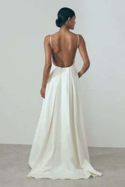 Reiss Atelier Daphne Open Back Bridal Maxi Dress Ivory