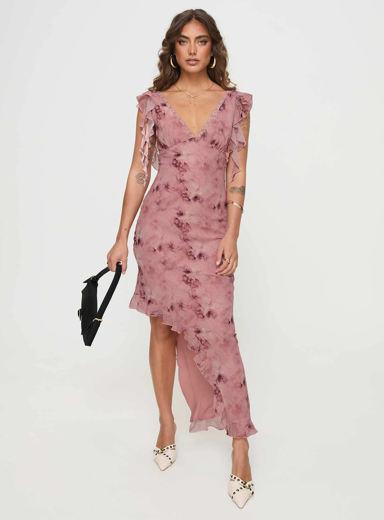 VESTIGE MIDI DRESS PINK