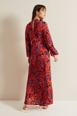 Phase Eight Briella Print Jersey Maxi Dress Red Multi