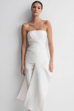 Reiss Wilson Acler Strapless Panel Top Ivory