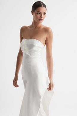 Reiss Wilson Acler Strapless Panel Top Ivory