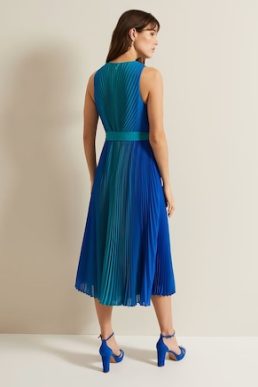 Phase Eight Simara Ombre Dress Multi Blue