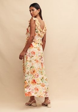 Nobody's Child Yellow Floral Viola Maxi Dress Multi