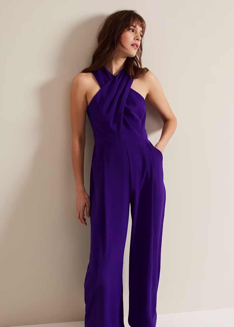 Giorgia Cross Neck Jumpsuit