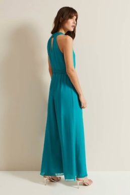 Phase Eight Susanna Silk Jumpsuit Green