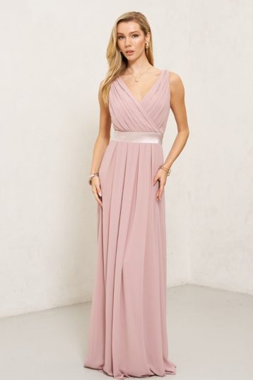 TFNC Kily Pale Mauve Maxi Dress