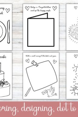 Kids Wedding Activity Pack Kids Wedding Games, Wedding Coloring Pages Printable