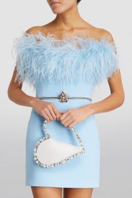 L'ALINGI Embellished Taliya Love Clutch Bag Ivory