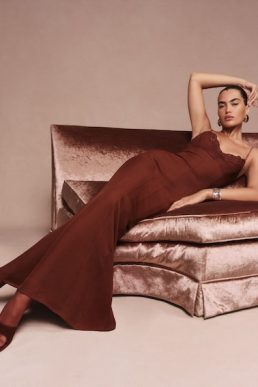 Reformation Anett Dress Chianti