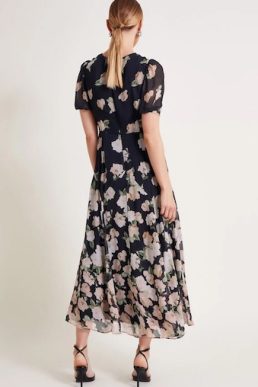 Monsoon Rosa maxi dress black Multi