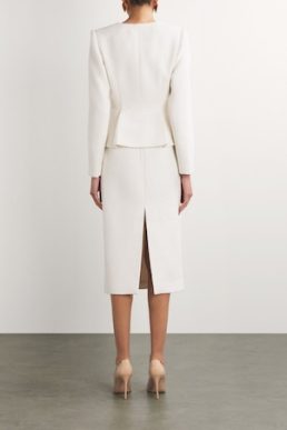 Bouclé Midi Dress cream