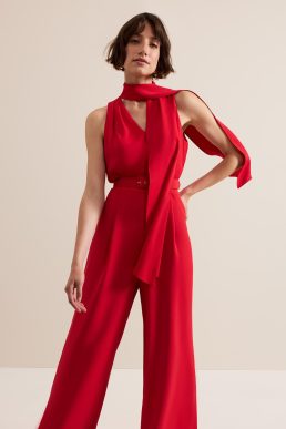 Phase Eight Elika Red Jumpsuit Red