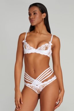 Agent Provocateur Plunge Underwired Bra White