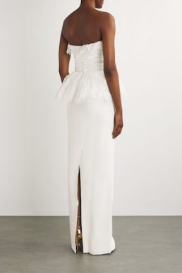 ALESSANDRA RICH Bow-Detail Maxi Dress White