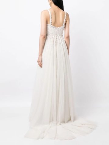 Jenny Packham Astrid embellished-tulle bridal gown White
