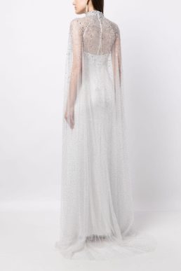 Jenny Packham Ingrid crystal-embellished gown dress Ivory