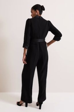 Phase Eight Kylie Tux Jumpsuit Black