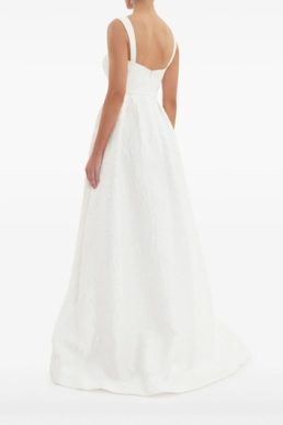 Rebecca Vallance Esther strap gown Ivory