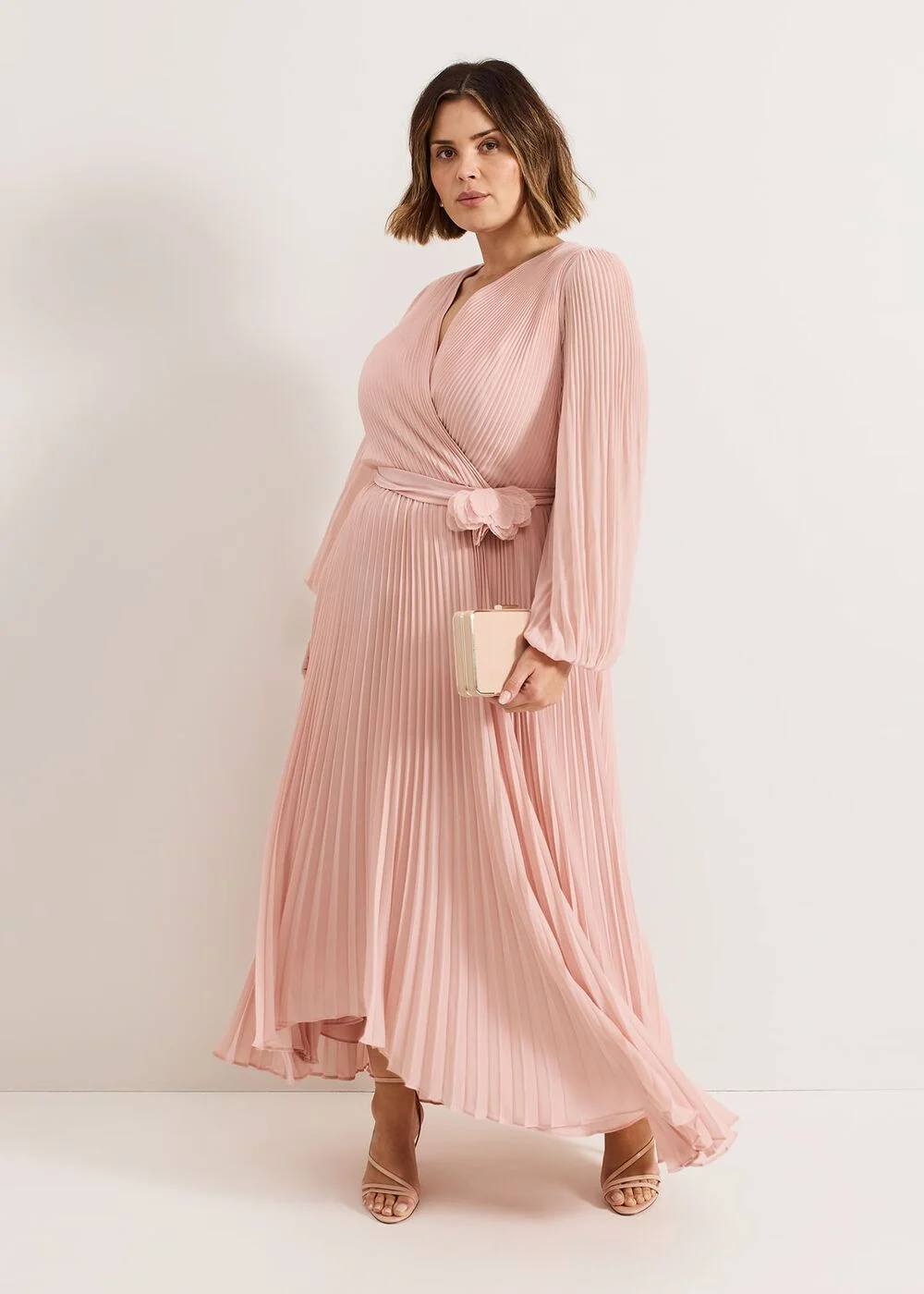 Phase Eight Isadora Pale Pink Maxi Dress