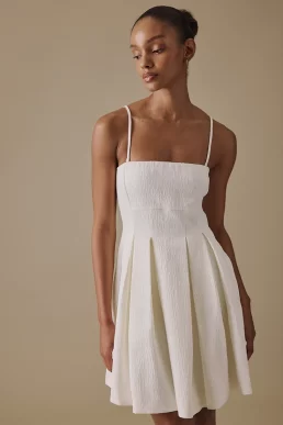 Nobody's Child White Strapless Mini Hervey Bridal Dress