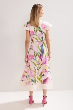 Phase Eight Matilda Floral Dress Pink Multi