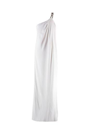 Stella McCartney Pre-Loved White Falabella One-Shoulder Satin Gown - Image 8