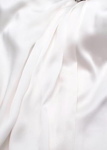 Stella McCartney Pre-Loved White Falabella One-Shoulder Satin Gown - Image 4