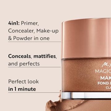 M. Asam Magic Finish Make-Up Mousse Classic (1.01 Fl Oz) – 4in1 Primer, Foundation, Concealer & Powder With Buildable Coverage, Hides Redness And Dark Spots, Vegan, For Light To Medium Skin Tones - Image 10