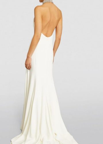 Stella McCartney Pre-Loved Crystal-Embellished Maxi Gown White - Image 7