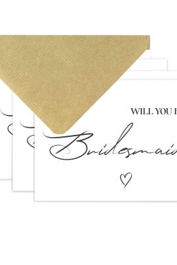 Will you be my Bridesmaid card (4 Pack)