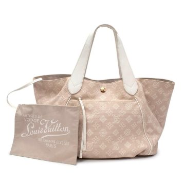 Louis Vuitton Pre-loved Sable Canvas Cabas Ipanema GM Shoulder Bag - Image 4