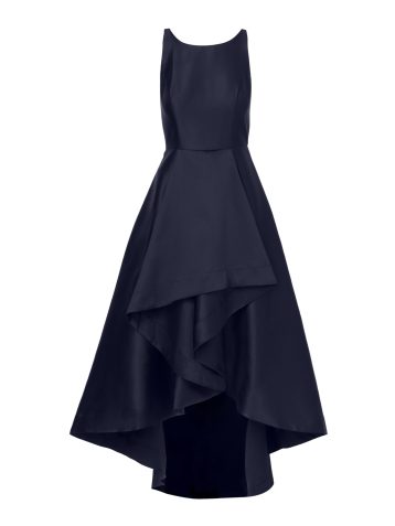 Adrianna Papell Women's Mikado High Low Gown Special Occasion Dress, Midnight, 20 - Image 2