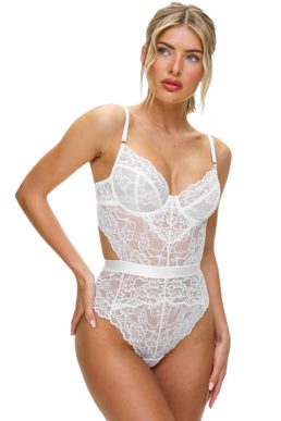 Ann Summers Hold Me Tight Body, Womens Bodysuit, Fashion Body, Lace Detail, Padded Cup
