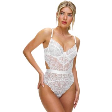 Ann Summers Hold Me Tight Body, Womens Bodysuit, Fashion Body, Lace Detail, Padded Cup