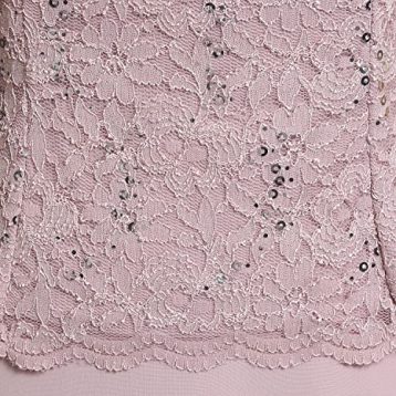 Alex Evenings Women's Long Mock Dress with Full Skirt (Petite and Regular Sizes) Special Occasion, Shell Pink - Image 2