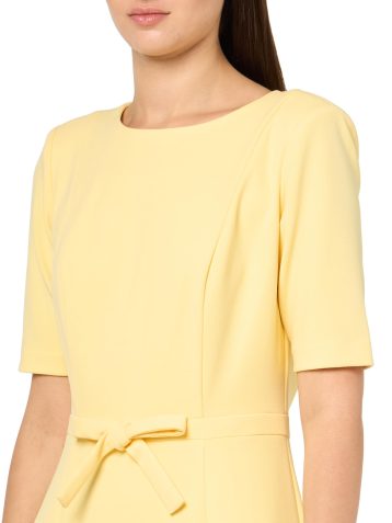 Adrianna Papell Women's Mini Bow Front Sheath Dress, Warm Sun, 12 - Image 2