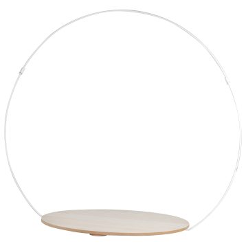 Wooden Hoop Wedding Cake Stand,White, Brown,66cm - Image 3