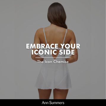 Ann Summers Icon Chemise Lingerie Lace Babydoll Lingerie for Women, Chiffon Nightwear, Womens Lingerie Dress with Plunge Neckline & Adjustable Straps - Genuine Chemise Nighties for Women White - Image 8