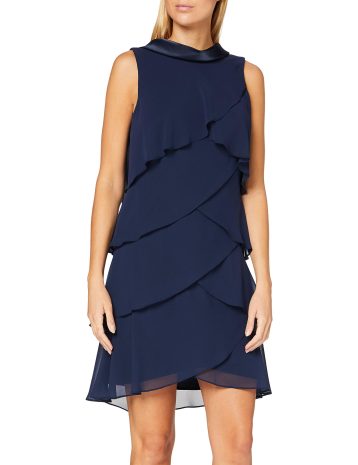 Gina Bacconi Women's Halona Cocktail Dress, Navy, 12