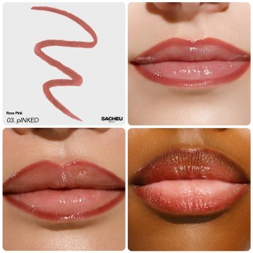 Sacheu Lip Liner Stay-N - Peel Off Lip Stain. Long Lasting Matte Lip Tattoo, Transfer Proof Lipstain Infused with Hyaluronic Acid & Vitamin E, for All Skin Types. Vegan and Cruelty-Free, Deep Bundle - Image 9
